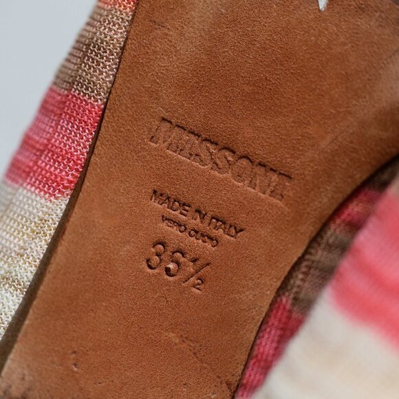 Missoni Round Toe Colorful Geometric Print Flats - Picture 13 of 14